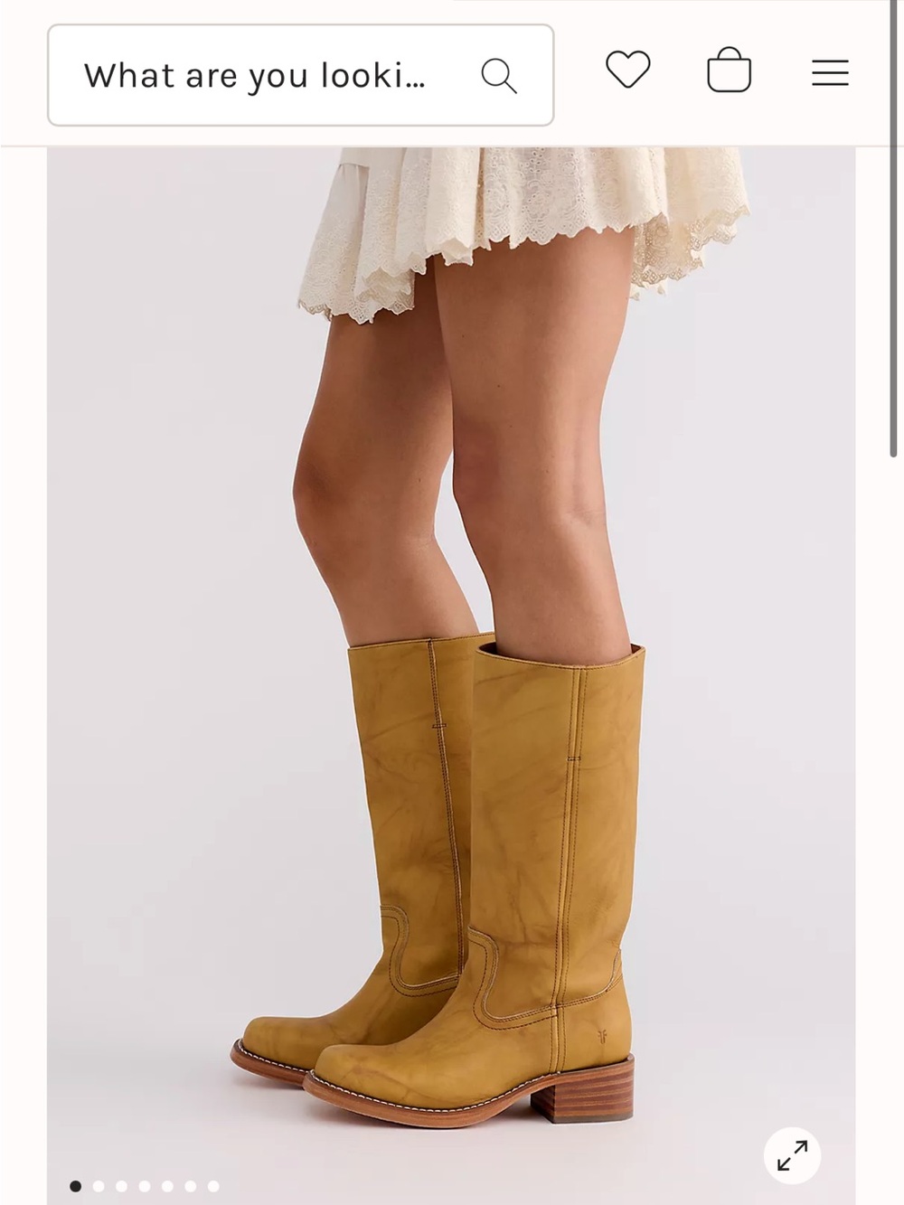 Frye Campus Boots in Banana - Picture 2 of 3